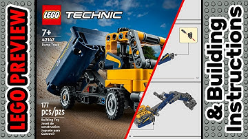 PREVIEW: 42147, LEGO TECHNIC, Dump Truck​ & Building Instructions! LEGO 2023