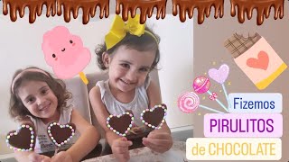 PIRULITO DE CHOCOLATE | Cozinhando com a Clarinha