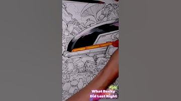 Alien Worlds Speed Coloring #short #art #coloring #artsupplies