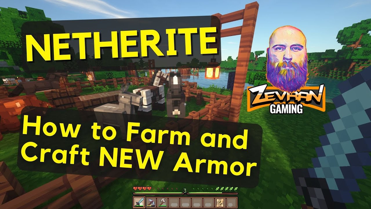 How to craft new netherite armor + how to farm netherite 