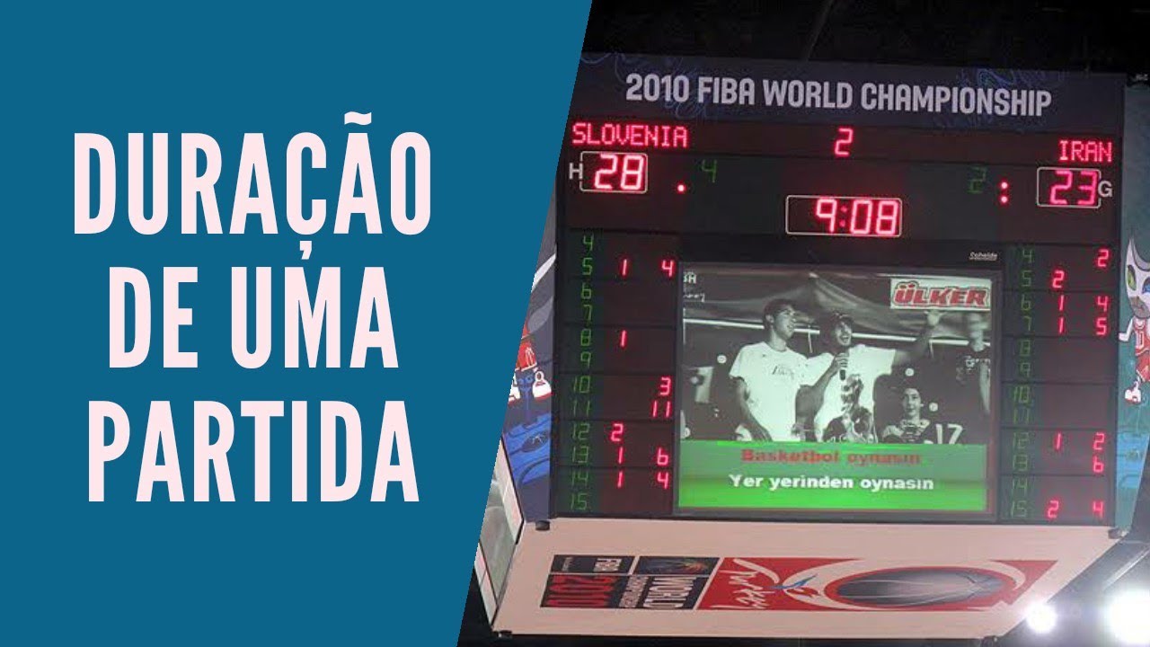 Quanto tempo dura uma partida de basquete segundo a NBA? Como esse tempo é  dividido?​ 