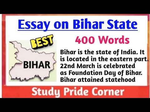 essay on bihar in 500 words