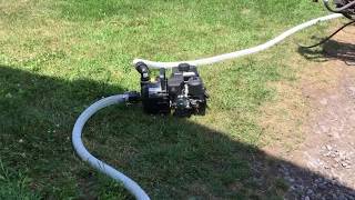 Filling the sprayer with Nitrogen