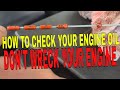 How to check the engine oil level on a Discovery 3 2.7 V6