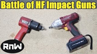 Best and Cheapest Entry Level Impact Wrenches - Air Impact Gun vs Cordless Gun by Harbor Freight
