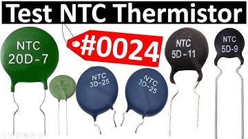 #0024 Electronic Components Testing: How to Test NTC Thermistor SCK with Multimeter | Resistor check