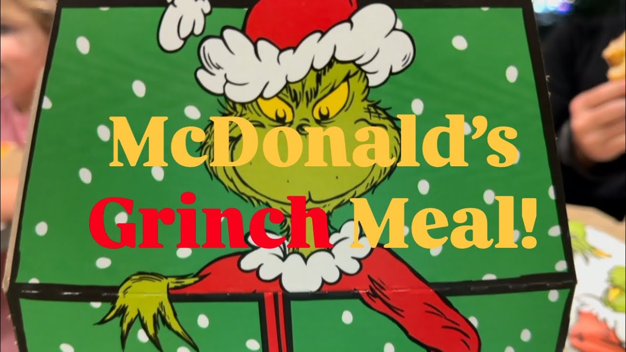 Пробуем НОВОЕ блюдо Гринча из McDonald’s! (Взрыв солёных огурцов!)