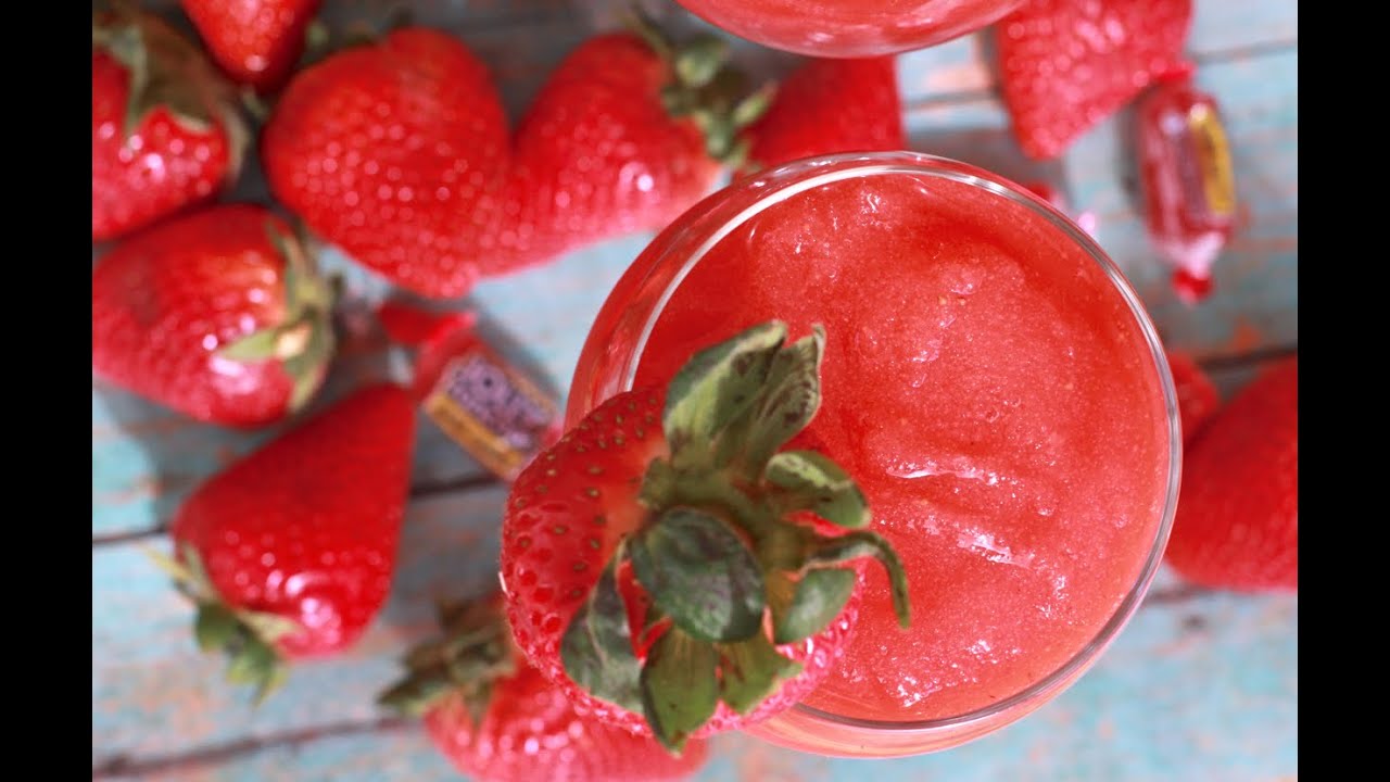 Strawberry Jolly Rancher WINE SLUSHIES Recipe | Divas Can Cook