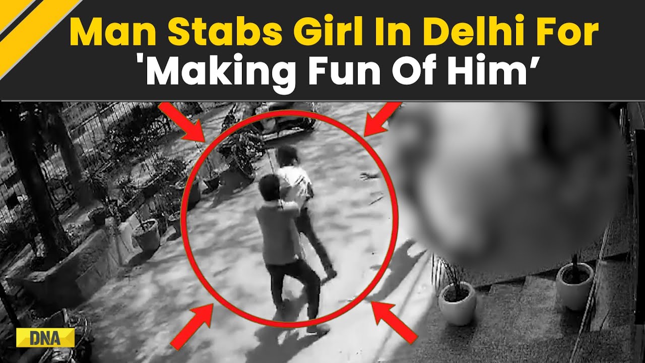 Caught On Cam Delhi Man Repeatedly Stabs Woman In Mukherjee Nagar For Making Fun Of Him