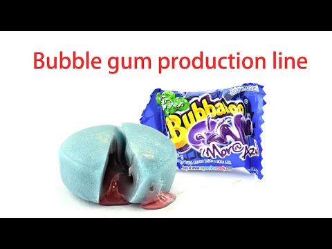 How to make liquid center filling bubble gum by bubble gum production line