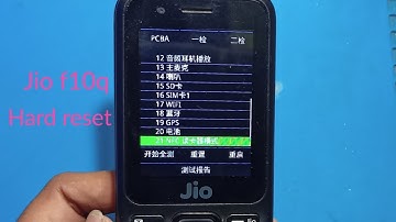 Jio F10q hard reset - password lock remove