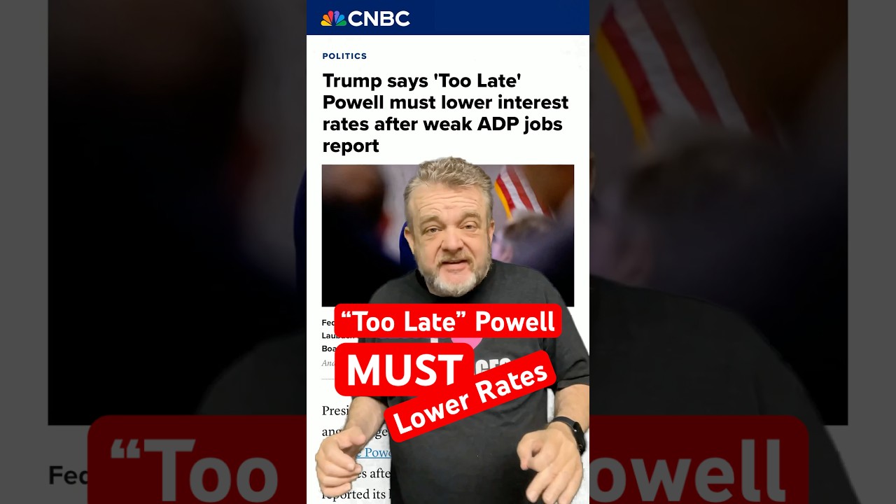 Trump Slams Powell Over Jobs Report 😳 