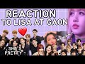 IDOLS REACT TO LISA AT GAON| lisa fanboys