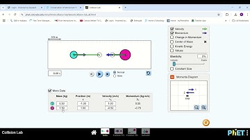 Conservation of Momentum PHET Lab Intro Video