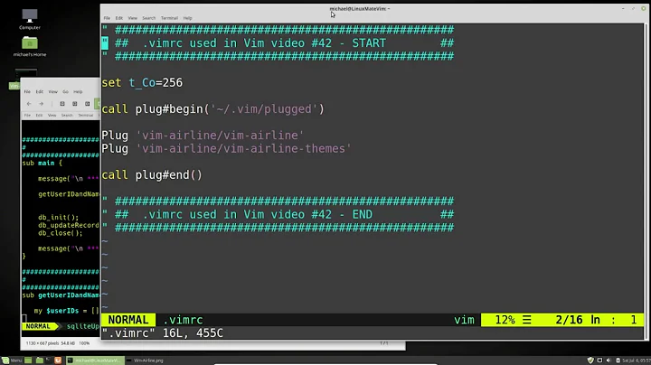 Vim (42) Plugins Pt3 vimairline