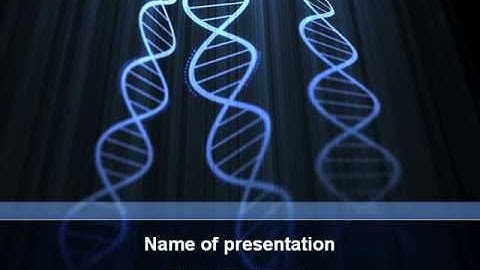 Deoxyribonucleic Acid Spiral PowerPoint Template by PoweredTemplate.com