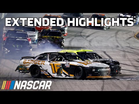 Wrecking Finish! AJ Allmendinger wins at Bristol in with a last lap wreck | Extended Highlights