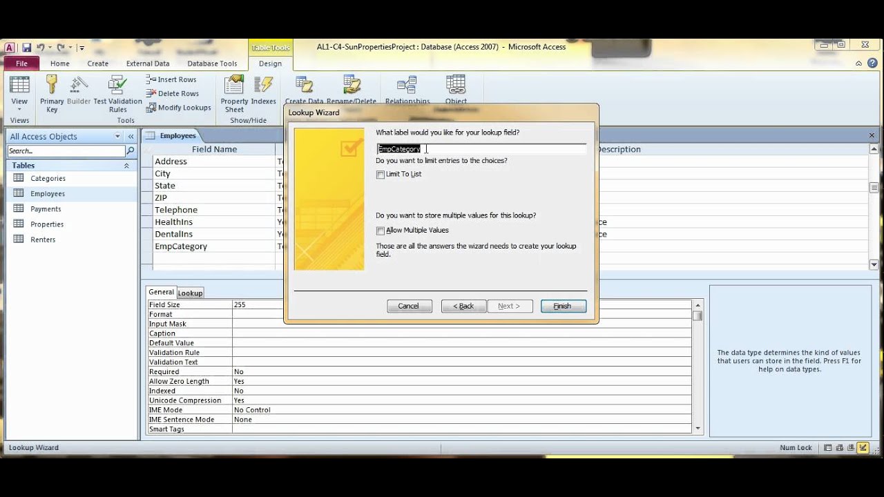  Lookup  Wizard  Access  2010 YouTube