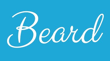 Learn how to Sign the Name Beard Stylishly in Cursive Writing