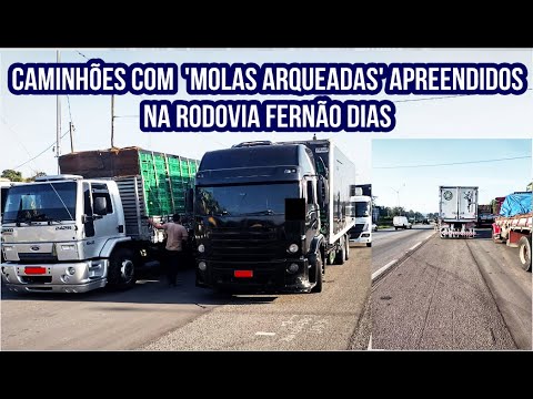 Polícia Rodoviária Federal reprime onda de caminhões arqueados