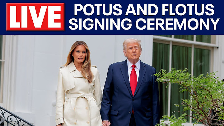 LIVE: President Donald Trump and First Lady Melania Trump participate in a signing ceremony