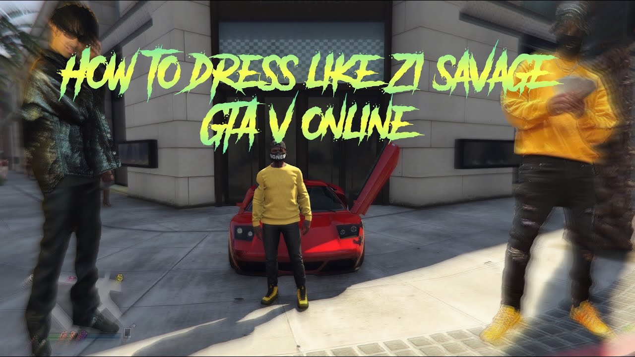 How to dress like 21 savage on GTA V ONLINE (2 outfits included