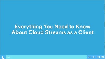 Cloud Stream Training Video