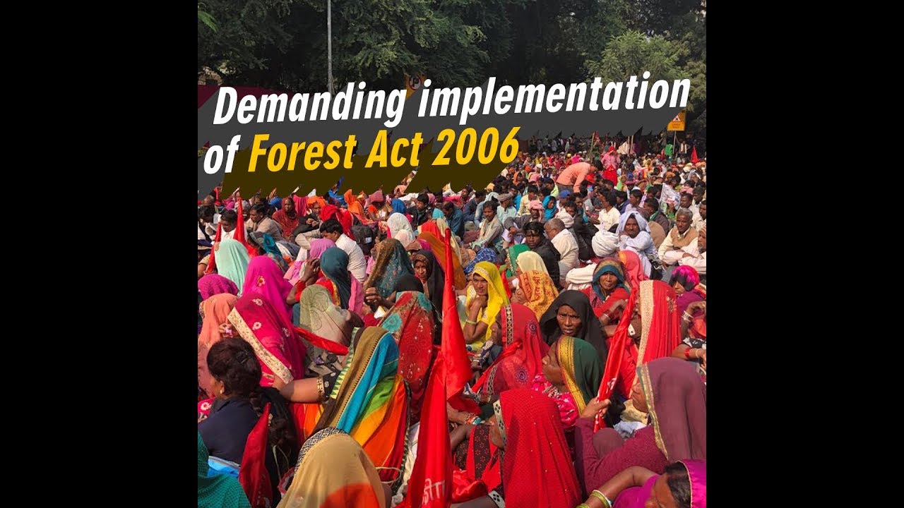 Thousands of Adivasis demand the implementation of FRA 2006
