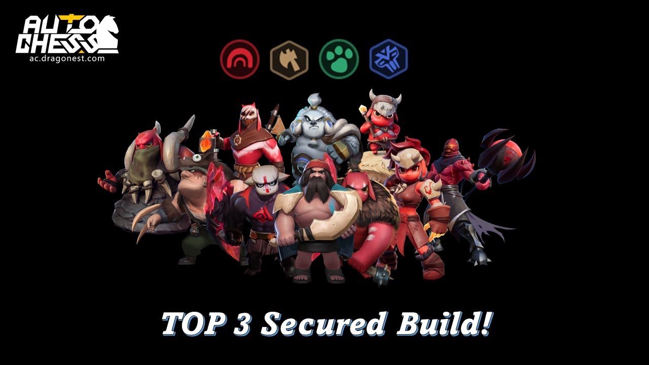 【Auto Chess】- Ranked Game Top 3 Secured Build with Cave Clan! Knight Rank