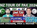 Pakistan vs new zealand 2nd t20 match 2024 preview  playing 11 pitch live streaming  pak vs nz