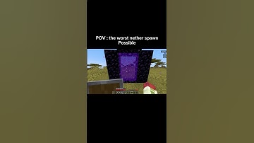 POV : the worst nether spawn possible | #minecraft #minecraftshorts #shorts #viralvideo #fyp #memes