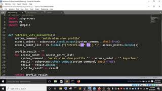 Famous Malicious Python 3 Programming: Scripting a Wifi Password Malware - function_send_mail Wealth