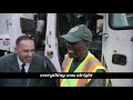 NYC Sanitation Worker retires after 32 years - his daughter worked alongside him on his last route!