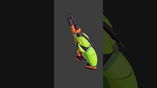 Game Ready 3D Model - Scarab Shotgun #shorts