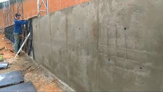 Paredes com 10 vezes mais resistente. Parede concreto 30 MPA. Galpão metálico em paredes de concreto