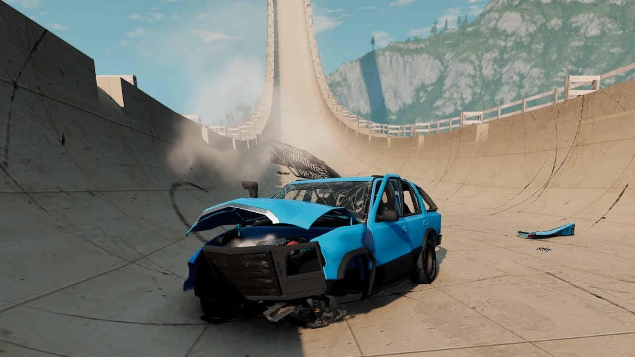 Mega ramp car crash impossible gameplay top video 