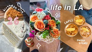 daily vlog ✨turning 26, aesthetic cafes & tea house, dojoon birthday cupsleeve 🎂