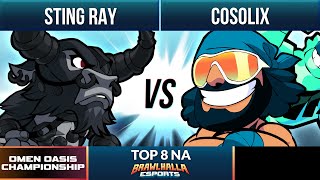 Sting Ray vs Cosolix - Top 8 - Omen Oasis Championship 2022 - NA 1v1