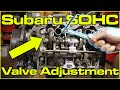 Subaru EJ Series Engine: SOHC Valve Adjustment