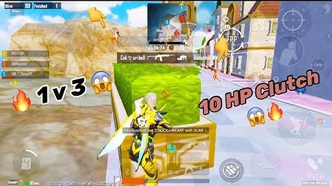 🔥 1v3 Clutch Bgmi 🔥 | 😱 10 HP Squad Wipe | 1v4 Clutch Pubg attitude status #shorts #bgmi #1v4