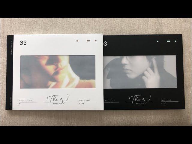♡Unboxing Park Jihoon 박지훈 3rd Mini Album The W (Blanc & Noir