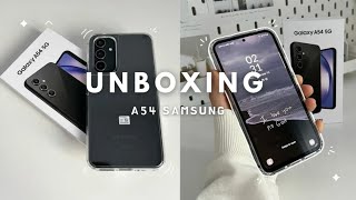 UNBOXING: Samsung galaxy A54 5g preto  ☆☆ * aesthetic* ♡