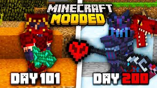 I Survived 200 Days In ULTRA Minecraft Modded Hardcore