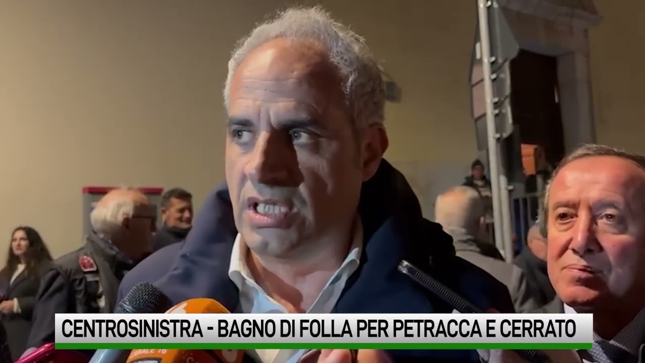 Centrosinistra. Bagno di folla per Petracca e Cerrato