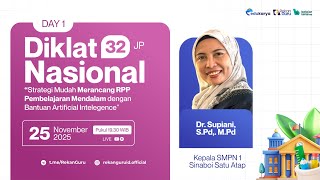 Hari 1: Diklat Strategi Merancang RPP Pembelajaran Mendalam dengan Bantuan Artificial Intelegence