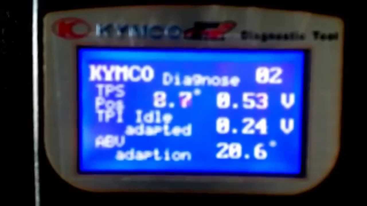 KYMCO LIKE 200i TPS faults