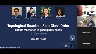 Topological Quantum Spin Glasses and their realization in quantum LDPC codes