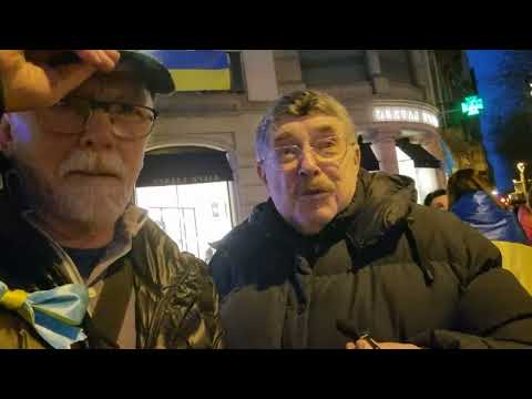 Борис Бурда на акции против агрессии России.