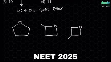 Total number of possible isomers (both structural as well as stereoisomers)of cyclic ethers of C4H8O