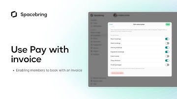 Use Pay with invoice | Spacebring platform for shared & coworking spaces